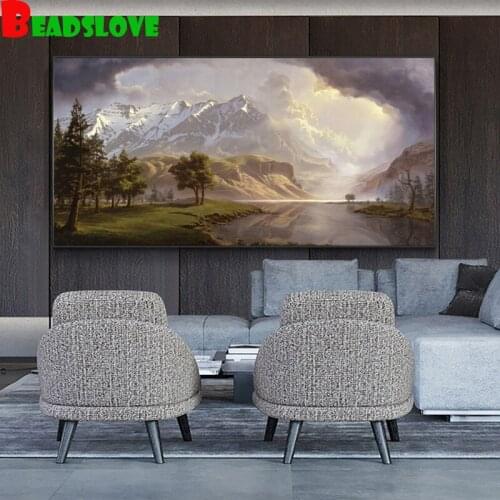 Beautiful scenery diamond painting full square round drill mosaic 5d cross stitch,Diy diamond embroidery g233