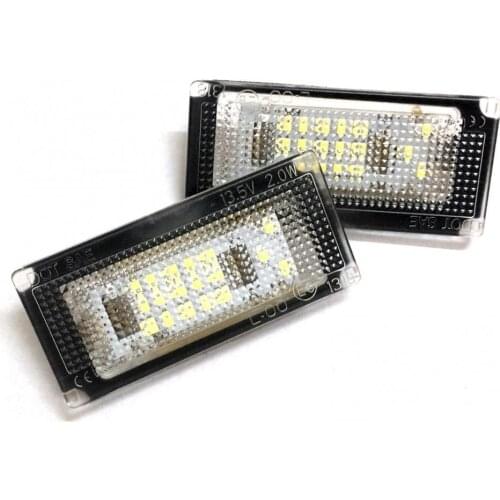 2Pcs 6500K 18 LED Car License Plate Light Lamp for BMW Mini Cooper R50 R52 R53 подсветка номера led лампы для авто scirocco