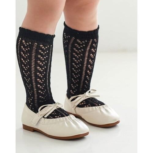 Summer Mesh Baby Socks Breathable Solid Color Baby Girls Boys Socks Infant Toddler Long Socks Kids Girl Knee High Sock