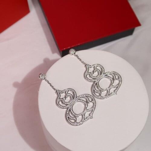 Fashion trend high end gourd Earrings Prom Party superior quality Celebrity Earrings Free shipping Anti allergy anti allergy