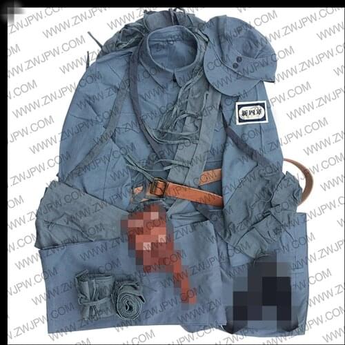 China New Fourth Army Uniform Full Equipment Kit Jacket Pants Leather Belt CN/50118