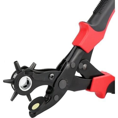 New 2 Style Revolving Leather Belt Hole Punches Professional Heavy Duty belt hole puncher tool Plier Holes in 2.0 mm-4.5 mm