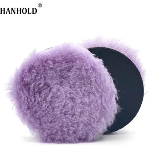 Wholesale 3inch Car Polishing Pad Long Lambs Woollen Buffing Pad Polisher Pad for Car Polisher Detailing Waxing Polishing Buffer