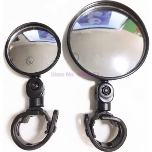 By DHL 100pcs Bicycle Mirror Universal Handlebar Rearview Mirror 360 degree Rotate for Bike Bicycle Cycling Accessories 3 styles