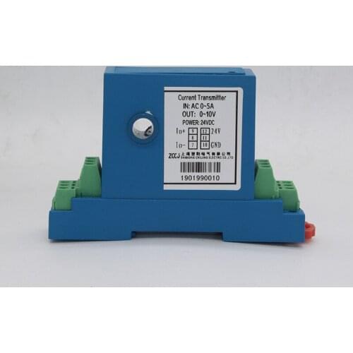 Perforation AC 0-5A Current Transmitter 0-10V output 5A Perforated ac ampere signal transducer