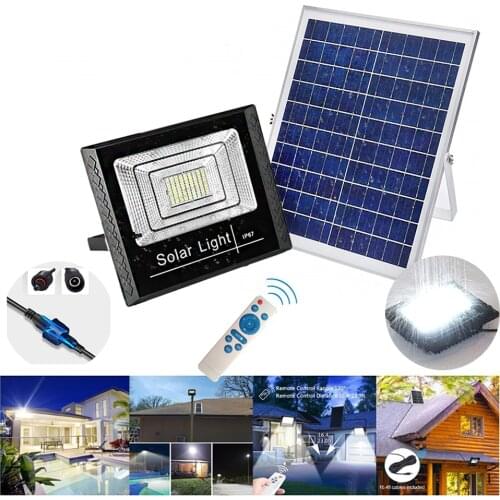 25W/45W/65W Solar Garden Light Outdoor Waterproof LED Floodlight Spotlight Solar Lamp IP67 Outdoor Park Garden Solar Flood Light