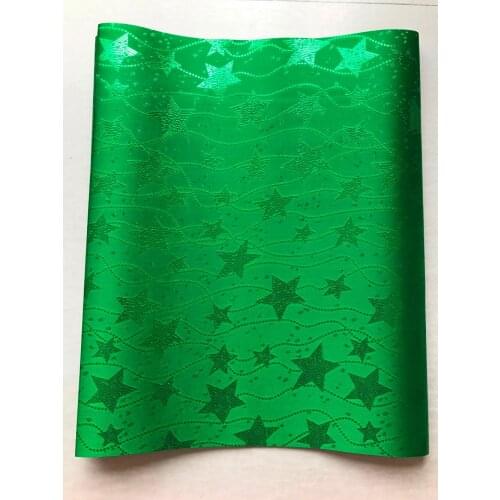 Sego Headtie High Quality African Headtie,Star Design African Gele&Ipele 2pcs/pack Nigeria Green Color Headties