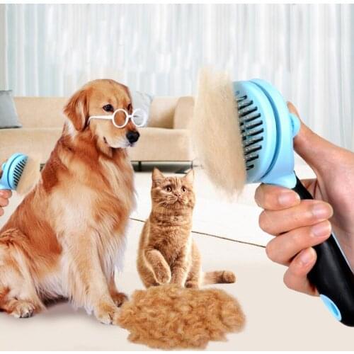 Safety Round Head Dog Cat Comb Small Big Dog Hairbrush Grooming Supplies Hair Remover Brush for Cats Dogs Puppy Pet Accessories