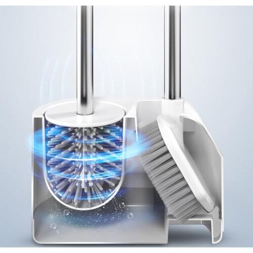 TPR Silicone Toilet Brush Bathroom brush sets Leakproof water Wall Mounted Cleaning Tools Toilet Brush Bathroom Accessories Set