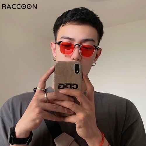 Fashion Cool Square Tint Ocean Sunglasses Women Vintage Mirror Classic Thick Frame Sun Glasse Brand Designer UV400 Gafas De Sol