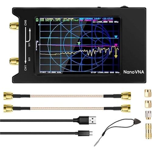 1.10KHz -1.5GHz NANOVNA Hf Vhf Uhf Antenna Vector Network Analyzer