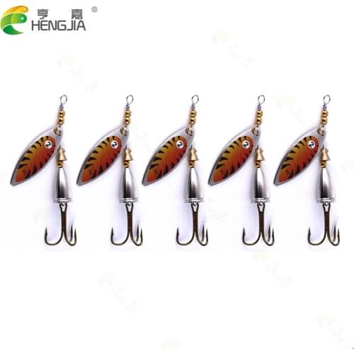 1pcs Fishing Spinner bait 7.8CM 10G spoon lure metal baits treble hook isca artificial fish wobbler feeder carp spinnerbait