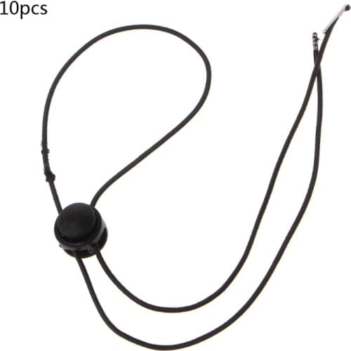 10PCS Flexible Removable Elastic Hat Chin Cord Straps Adjustable Cord Fasteners