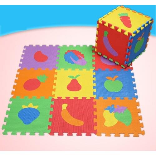 10Pcs/set EVA Foam Baby Play Mat Stitching Crawling Rug Kid Kruipen Mat Assembled Animal Carpet Puzzle Pad for Children Games