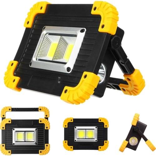 200W Led Portable Spotlight 3000lm Super Bright Led Work Light Rechargeable for Outdoor Camping Lampe Led Flashlight for 18650