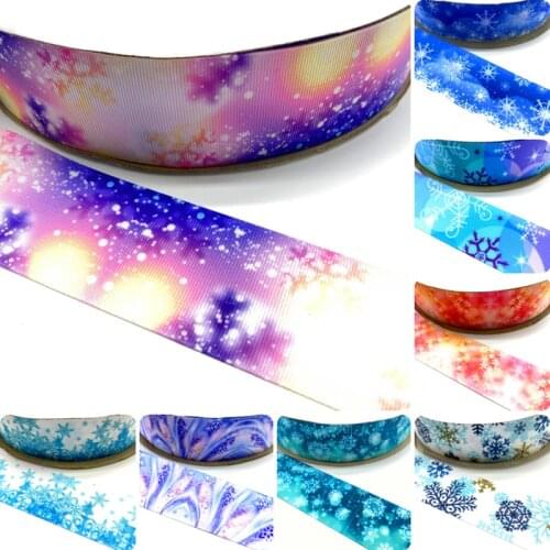 5Yards 1.5" 40MM Shiny Rainbow Gold Star Printed Grosgrain Ribbon For Hair Bows DIY Crafts Handmade Accessories