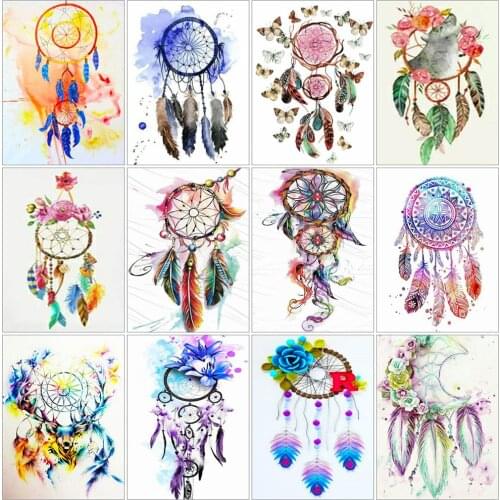 EverShine Diamond Embroidery Full Square Dream Catcher Mosaic Kits Diamond Painting Landscape Cross Stitch Picture Rhinestones