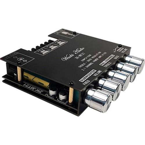 Audio Speakers DIY Bluetooth-compatible 5.0 High Power Digital Amplifier Stereo Board 50W+50W Amplificador Audio Home Theater