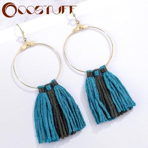 Bohemia Tassel Drop Earrings Vintage Original Trend Accessories Hanging Suspension Pendientes brincos Costume Jewelry for Women