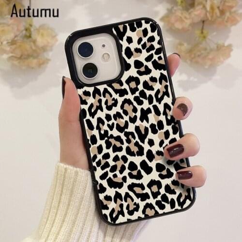 Phone Case for iPhone 12 mini X XS XR 11 Pro Max SE 2020 5 6S 7 8 Plus Samsung Galaxy S7 S8 S9 S10 S20 S21 Animal Print Cover