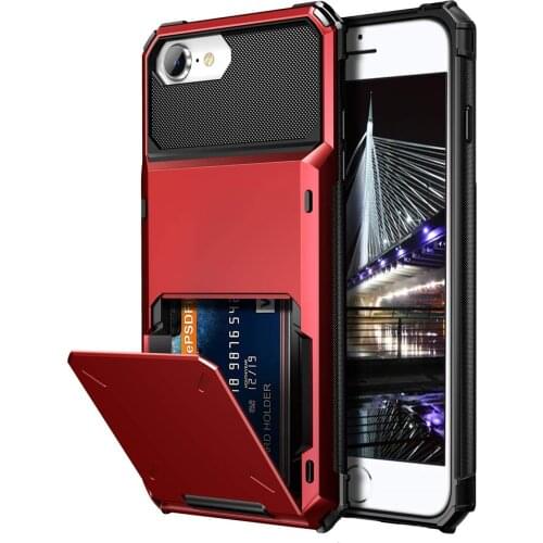 For iPhone 8 Plus 7 7G 8 G 7plus 8plus 7+ Wallet Credit Card Holder ID Slot Pocket Cover For iPhone 7 8 iPhone7 Coque Funda