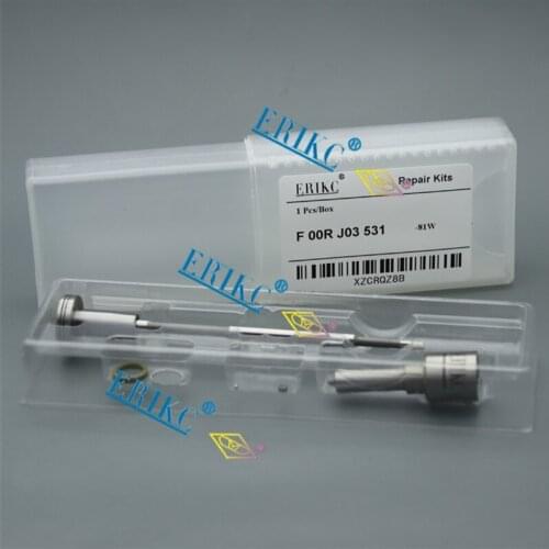 ERIKC F00RJ03531 Fuel Oil Injector Repair Kits F 00R J03 531 Nozzle DLLA145P2270（0433172270）Valve F00RJ02103 for 0445120297