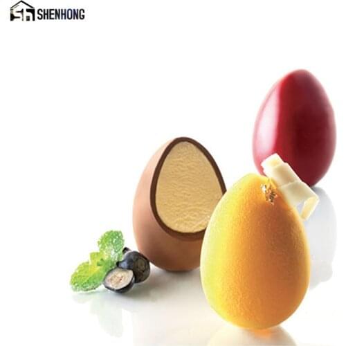 SHENHONG Pop Egg Art Cake Mould Silicone 3D Mousse Decoration Mold Formy Pastry Silikonowe Moule Baking Dessert