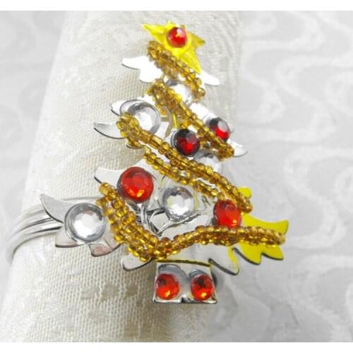 Christmas tree napkin ring ,holidaynapkin holder
