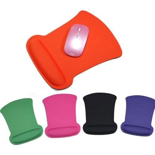 Square Mouse Pad Wrist Rest With Soft Fiber Pad Support Game Mouse Mice Mat Pad For Computer PC Laptop Anti Slip Wrist Protector