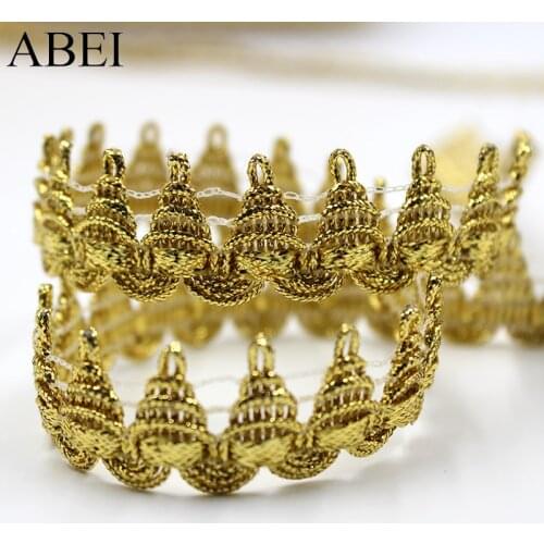 17mm 20yards/lot Gold Silver Lace Ribbon for Garment Webbing Tape Polyester Ribbon Diy Wedding Party Crafts Scrapbooking Decors