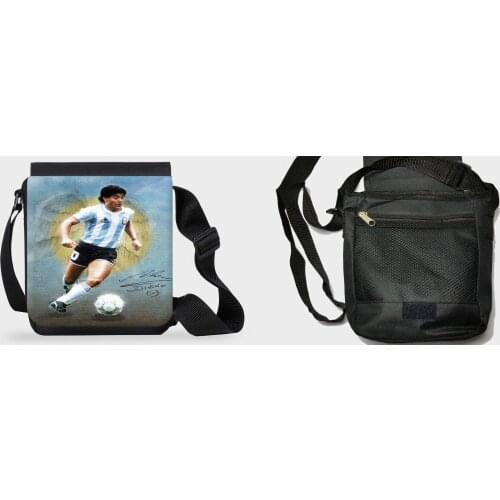 MERCHANDMANIA small shoulder bag DIEGO MARADONA legend football infant kitty school backpacks man School woman