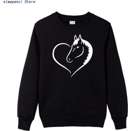 Men 2020 Love Riding Horse Women sweatshirts Hoodies batwing sevele Cotton Funny sweatshirt Horse unisex male Clothing pullovers