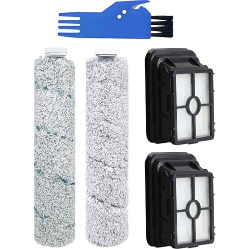 Brush Rolls Filter Set for Bissell CrossWave Cordless Max 2554A,2590,2593, and 2596 All in One Wet-Dry Vacuum Cleaner