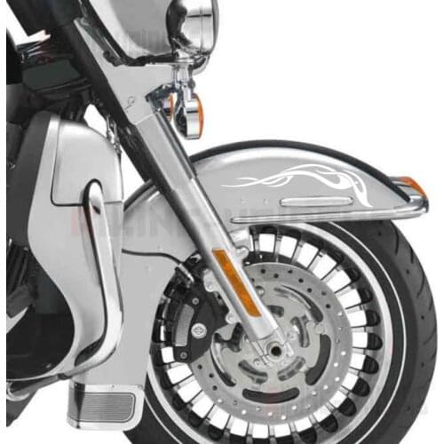 Flame Stickers Hard Saddlebags Decals For Harley Touring 1993-Later Electra Glide Ultra Classic Street Glide Road King Road Gli