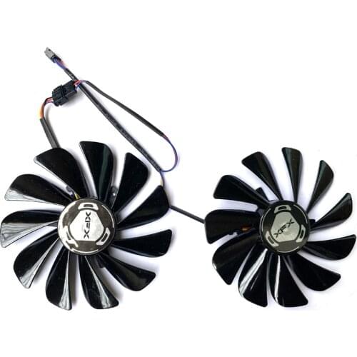 Original NEW 95MM 2PCS FDC10U12S9-C 4PIN GPU Cooler Graphics RX5500 XT Fan XFX Radeon RX 5600 5700 XT RAW II Graphic Cards Fans