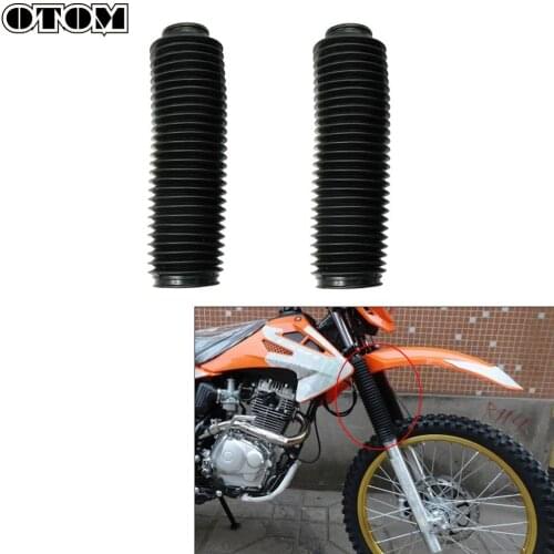 OTOM 2Pcs Motorcycle Front Fork Protector Cover Gaiters Boot Shock Absorber Dust Guard For Honda CRF Motocross Off Road Pit Bike