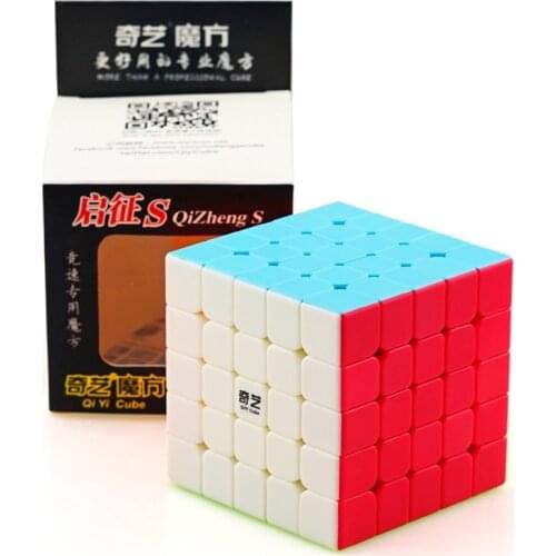 QiYi QiZheng S 5x5x5 Magic Cube 62*62*62mm Professional Competition Speed Cube Educational Puzzle Cube Toy for Children Beginner