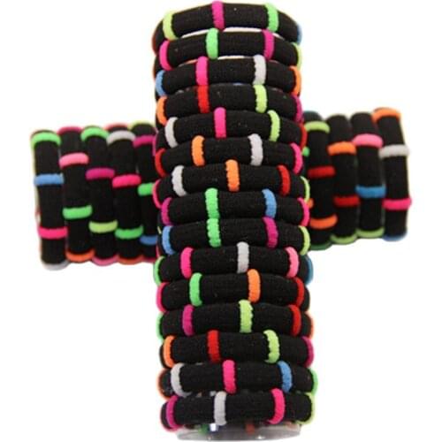 Wholesale 30Pcs Diameter 4cm Hair Accessories Scrunchies Elastic Bands Lady Decorations Headdress Gum for Ties