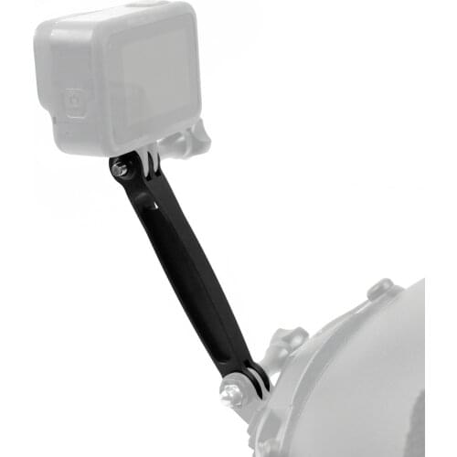 BGNING Aluminum Alloy Helmet Extension Arm Mount Adapter for Gopro Hero 8 7 6 5 for SJCAM for GitUp Action Camera