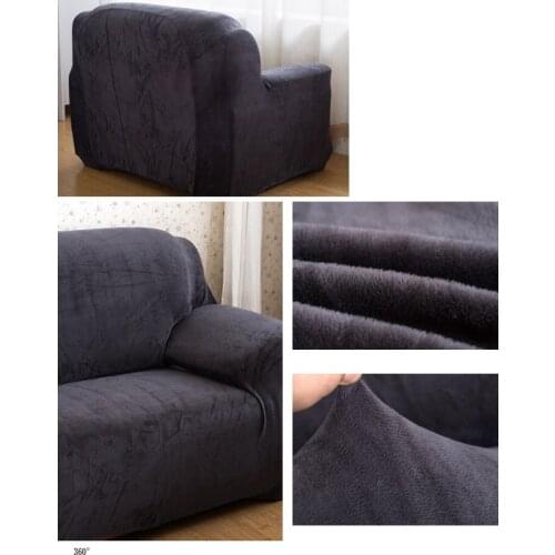 Thickening Plush Elastic Sofa Cover All-Inclusive Fashion Sofa Cover Full Elastic Slip-Resistant Fabric Sofa Cover