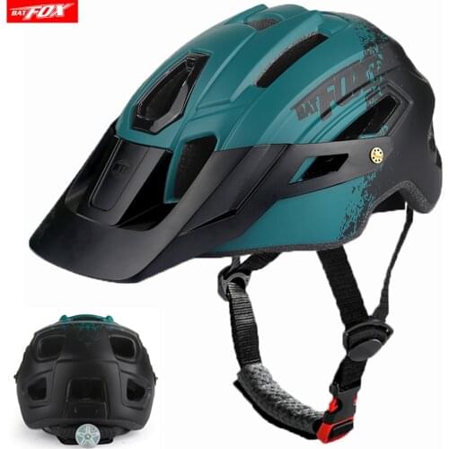 BATFOX MTB helmet cycling mountain road bike Outdoor Protection helmet adult men women casco bicicleta bicycle helmet with light