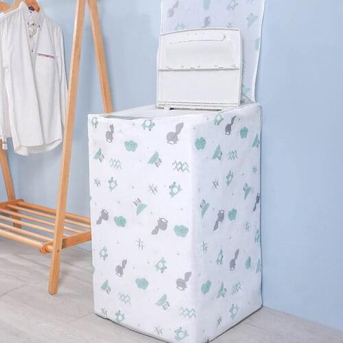 Waterproof Case Washing Machine Protective Dust Sunscreen Dust Proof Cover Washing Machine Cover PEVA printed