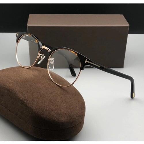 Top Qulity 2021 New TF Metal Glasses Frame Neutral Retro Round Titanium Optical Womens And Mans Eyeglasses TF5548-D