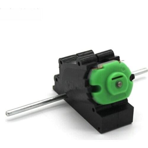 1pcs DC 3-6V 1300RPM Biaxial Bevel Reduction Geared Motor GearBox Axis Length 75mm Micro Gear Motor for DIY Remote Control Car