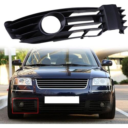 Car Covers Right Side Front Bumper Lower Grille Fog Light Cover For VW Passat B5.5 Sedan/Variant 2001-2005 Facelift 1 Pcs Grills