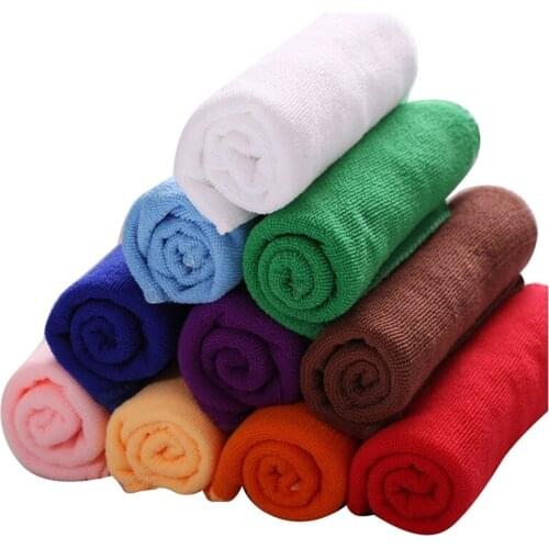 10 Pcs/pack Mixed Color Microfiber Car Cleaning Towel Kitchen Washing Polishing