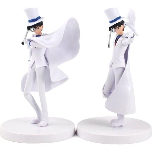 2pcs/lot Detective Conan Figures Kid the Phantom Thief Kuroba Kaito Cool Magician Model Toys