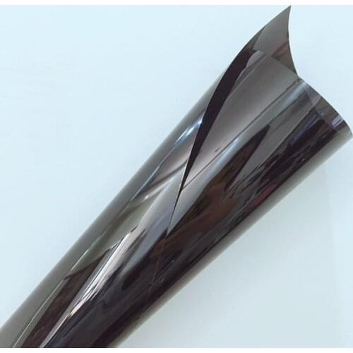 50cmX300cm 2 ply anti scratch VLT5% IR80% solar control nano ceramic glass tint car window film
