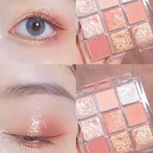 9 Colors Pearly Matte Eye Shadow Waterproof Sweatproof Soft Silky Not Easy To Take Off Makeup Fashion Exquisite Eyes Cosmetic