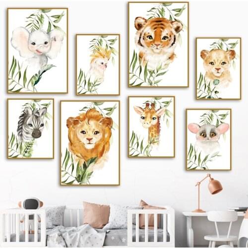 DIY Diamond Mosaic Elephant Lion Tiger Giraffe Zebra Leaf Diamond Painting Cross Stitch Kits Embroidery Full Square Home Decor